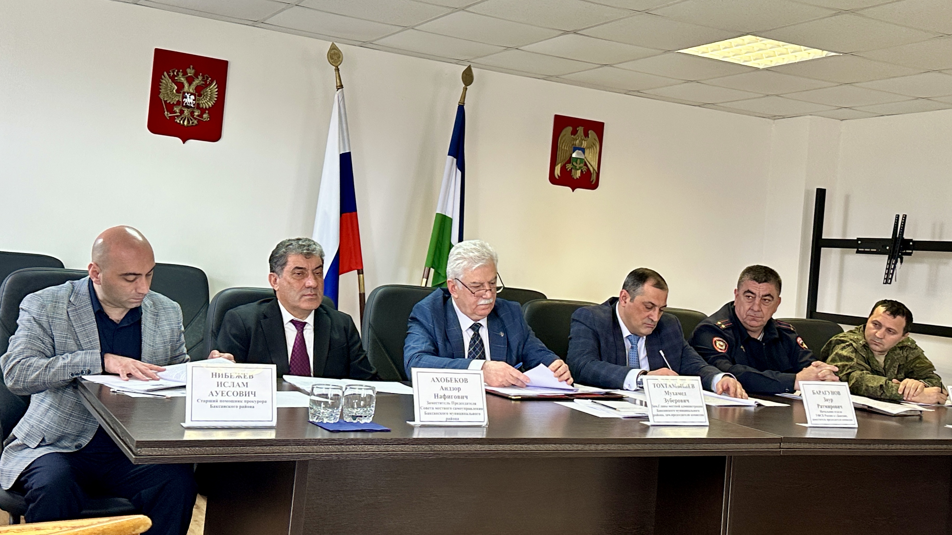 В Баксанском районе состоялось заседание антитеррористической комиссии