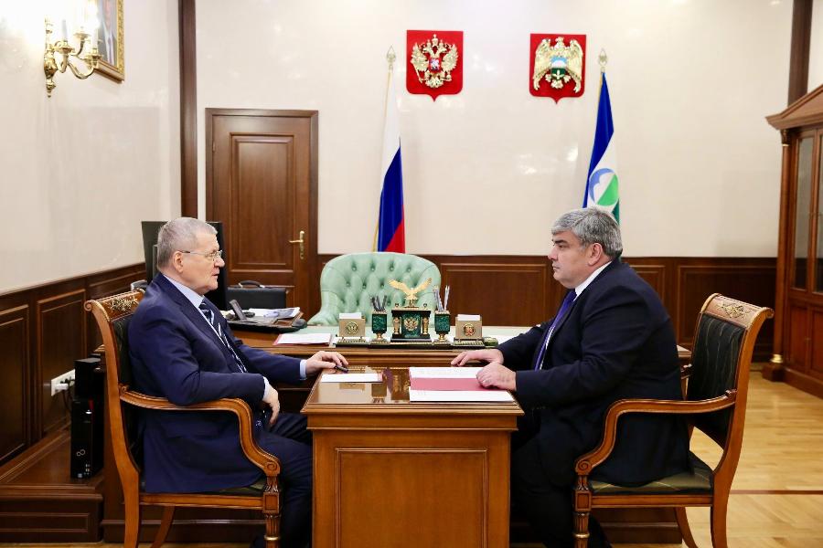 Юрий Чайка и Казбек Коков обсудили вопросы развития Кабардино-Балкарии
