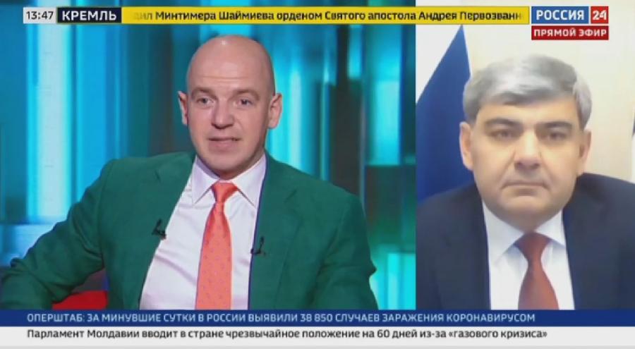 Казбек Коков рассказал корреспонденту телеканала «Россия-24» об эпидситуации в Кабардино-Балкарии  