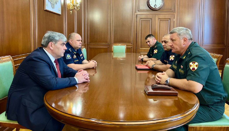Встреча с заместителем командующего Северо-Кавказским округом войск национальной гвардии РФ​ генерал-майором полиции Олегом Чернаем