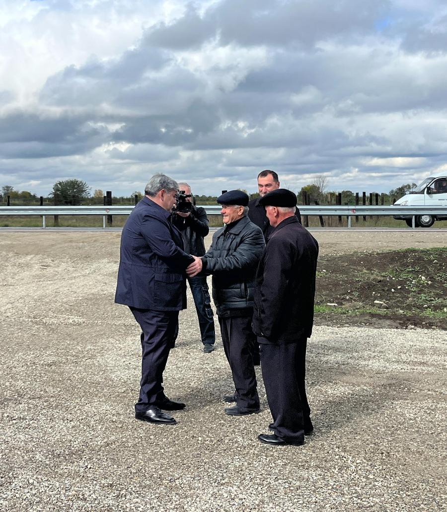 На автодороге Аргудан-Александровская после капитального ремонта официально запущено движение транспорта 