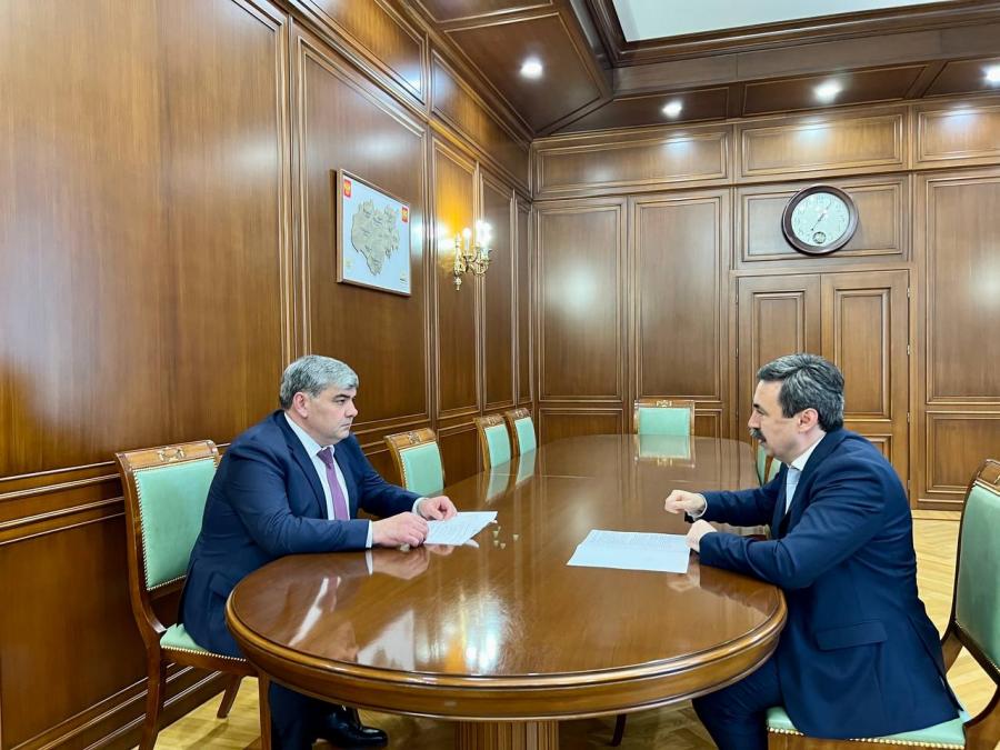 Рабочая встреча с министром просвещения и науки КБР Анзором Езаовым